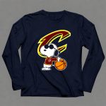 Snoopy Peanuts Cleveland Cavaliers NBA Basketball 6 Long Sleeves