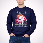 Snoopy Peanuts Just A Girl Who Love Fall And Alabama Crimson Tide 3 Sweatshirt