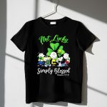 Snoopy Peanuts Not Lucky Simply Blessed Romans 4 7 8 1 T Shirt