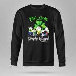 Snoopy Peanuts Not Lucky Simply Blessed Romans 4 7 8 9 Sweatshirt
