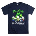 Snoopy Peanuts Not Lucky Simply Blessed Romans 4 7 8 T Shirt 7