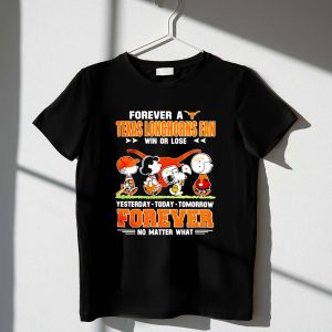 Snoopy Peanuts forever a Texas Longhorns fan win or lose 1 T Shirt.jpg