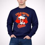 Snoopy Peanuts life is better with Baltimore Orioles 3 Sweatshirt