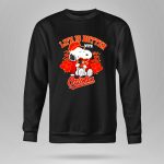 Snoopy Peanuts life is better with Baltimore Orioles 9 Sweatshirt