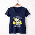 Snoopy Peanuts life is better with Milwaukee Brewers 5 Womens V Neck 2.jpg