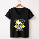 Snoopy Peanuts life is better with Milwaukee Brewers 7 Womens V Neck 2.jpg