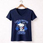 Snoopy Peanuts life is better with Toronto Blue Jays 5 Womens V Neck.jpg