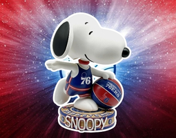 Snoopy Philadelphia 76ers Banner