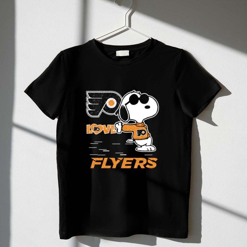 Snoopy Philadelphia Flyers Love 1 T Shirt
