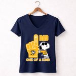 Snoopy Pittsburgh Penguins 1 Dad One Of A Kind 5 Womens V Neck.jpg