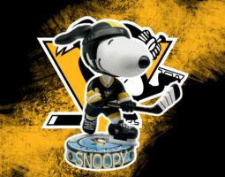 Snoopy Pittsburgh Penguins Banner