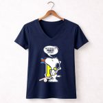 Snoopy Pittsburgh Pirates Fans This Is For All U Pirates Haters 5 Womens V Neck.jpg