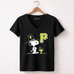 Snoopy Pittsburgh Pirates Thanksgiving Hat Peanuts 7 Womens V Neck.jpg