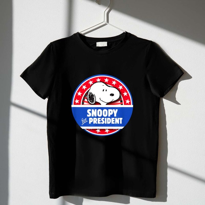Snoopy President Campaign Badge Stars 1 T Shirt 1