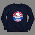 Snoopy President Campaign Badge Stars 6 Long Sleeves 1