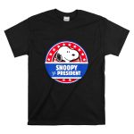 Snoopy President Campaign Badge Stars 6 T Shirt