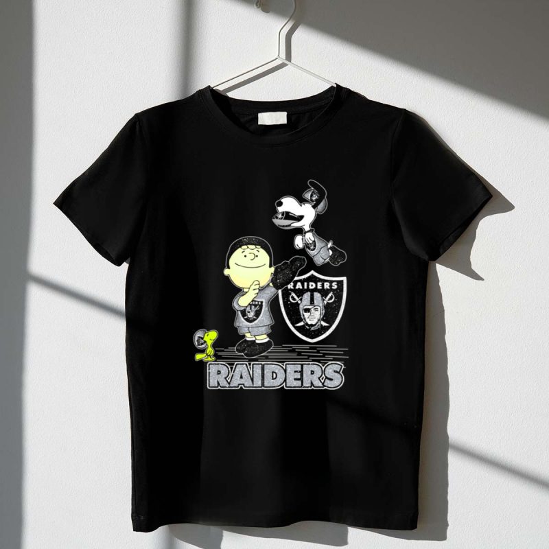 Snoopy Raiders Football Team With Las Vegas Logo And Friends 1 T Shirt