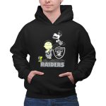 Snoopy Raiders Football Team with Las Vegas Logo and Friends 2 Hoodie