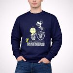 Snoopy Raiders Football Team with Las Vegas Logo and Friends 3 Sweatshirt