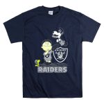 Snoopy Raiders Football Team with Las Vegas Logo and Friends T Shirt 7