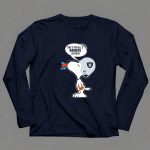 Snoopy Raiders Haters Football Helmet Taunting Peanuts Raiders Fans 6 Long Sleeves
