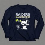 Snoopy Raiders Make Me Drink Oakland Raiders Fans 6 Long Sleeves