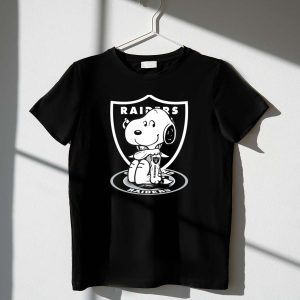 Snoopy Raiders Oakland Raiders Football NFL Peanuts Crossover 1 T Shirt