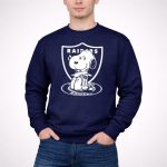 Snoopy Raiders Oakland Raiders Football NFL Peanuts Crossover 3 Sweatshirt