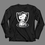 Snoopy Raiders Oakland Raiders Football NFL Peanuts Crossover 4 Long Sleeves