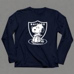 Snoopy Raiders Oakland Raiders Football NFL Peanuts Crossover 6 Long Sleeves