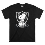 Snoopy Raiders Oakland Raiders Football NFL Peanuts Crossover T Shirt 6