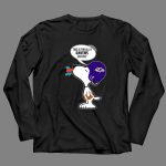 Snoopy Ravens Helmet This Is For All U Ravens Haters 4 Long Sleeves