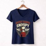 Snoopy Red Baron Dogfight Champion 5 Womens V Neck.jpg