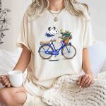 Snoopy Riding Gators Bike with Florida Gators Logo and Basket of Flowers T Shirt 7.jpg