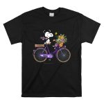 Snoopy Riding Purple Bicycle with LSU Tigers Bouquet T Shirt 6 1.jpg