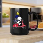 Snoopy Riding Vespa Los Angeles Dodgers Mascot with Woodstock 2 mug 1.jpg