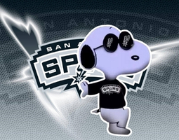 Snoopy San Antonio Spurs Banner
