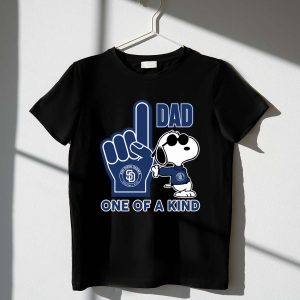 Snoopy San Diego Padres #1 Dad One Of A Kind Shirt