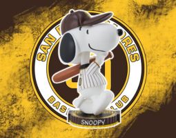 Snoopy San Diego Padres Banner