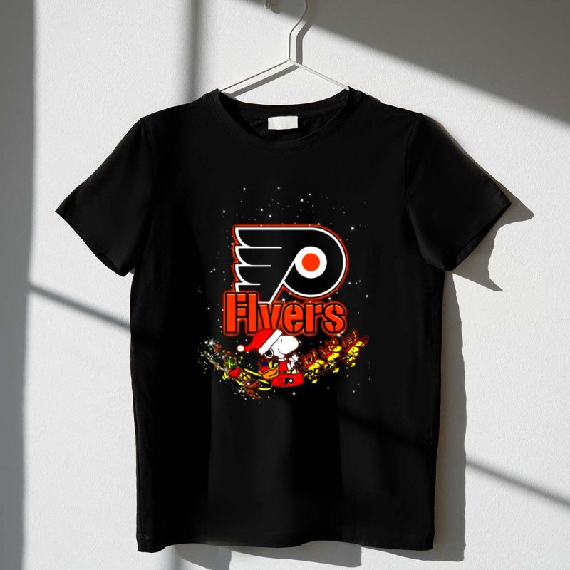 Snoopy Santa Christmas Philadelphia Flyers 1 T Shirt