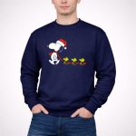 Snoopy Santa Hat Woodstock Parade Peanuts Christmas Holiday 3 Sweatshirt 1.jpg