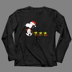 Snoopy Santa Hat Woodstock Parade Peanuts Christmas Holiday 4 Long Sleeves 1.jpg