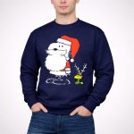 Snoopy Santa with Woodstock Antlers Peanuts Holiday 3 Sweatshirt 1.jpg
