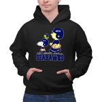 Snoopy Seattle Seahawks Football Fans Peanuts Characters 2 Hoodie