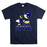 Snoopy Seattle Seahawks Football Fans Peanuts Characters T Shirt 7