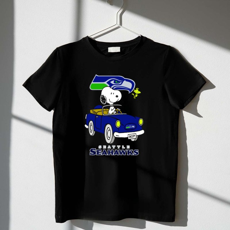 Snoopy Seattle Seahawks Long Ride Adventure 1 T Shirt
