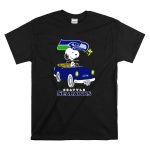 Snoopy Seattle Seahawks Long Ride Adventure T Shirt 6