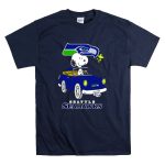Snoopy Seattle Seahawks Long Ride Adventure T Shirt 7
