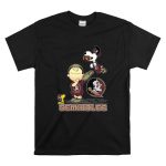 Snoopy Seminoles Football with Florida State Logo and Charlie Brown T Shirt 6.jpg
