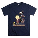 Snoopy Seminoles Football with Florida State Logo and Charlie Brown T Shirt 7.jpg